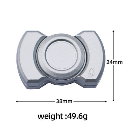 3-in-1 EDC Fidget Spinner – Alloy Skull Slider Stress Relief Toy