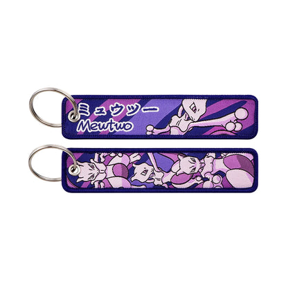 Anime Elf Monster Embroidery Keychain – Bag & Backpack Charm