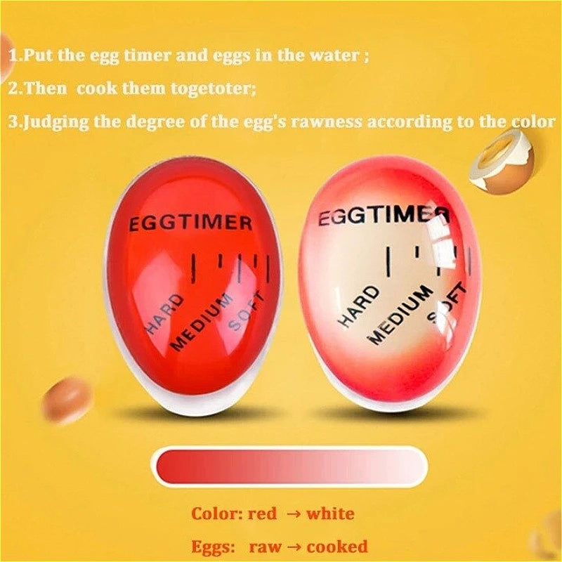 Color-Changing Egg Timer – Soft, Medium & Hard Boil Indicator