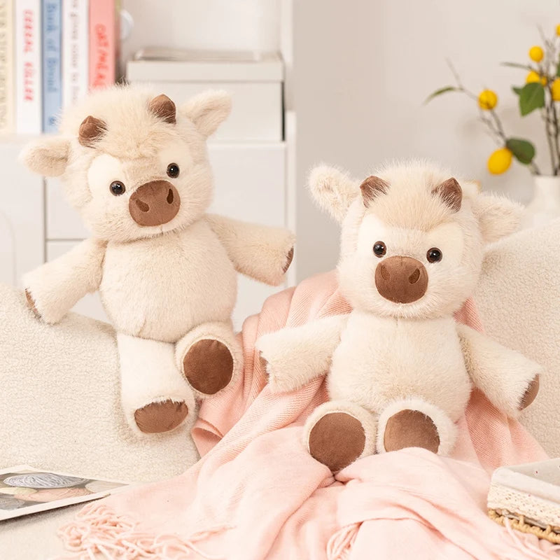 Highland Cattle Plush Toy 45cm – Huggable Stuffed Animal Cow
