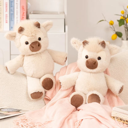 Highland Cattle Plush Toy 45cm – Huggable Stuffed Animal Cow