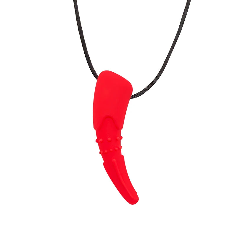 Silicone Chew Necklace – Sensory Teether Pendant for Kids Oral Motor Chewing