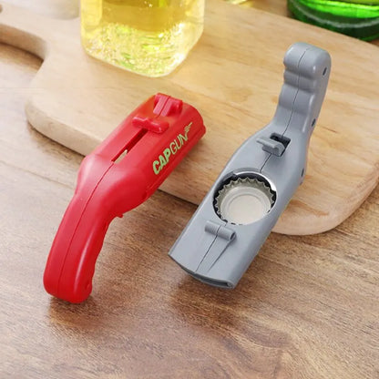 Cap Gun Bottle Opener – Fun Spring-Launch Beer Cap Shooter