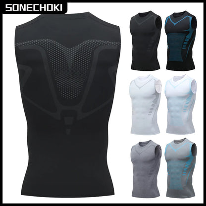 Men's Compression Tank Top – Sleeveless Quick-Dry Gym Shirt