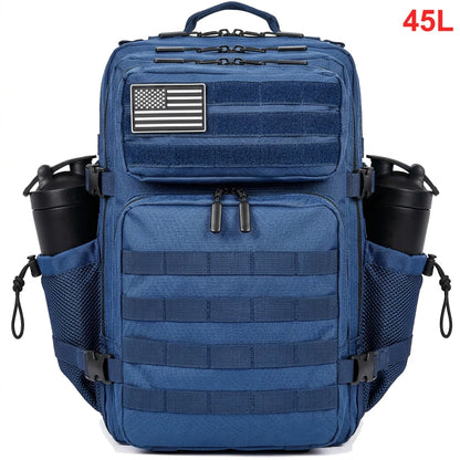 45L Tactical Backpack – Waterproof MOLLE Gym & Hiking Bag