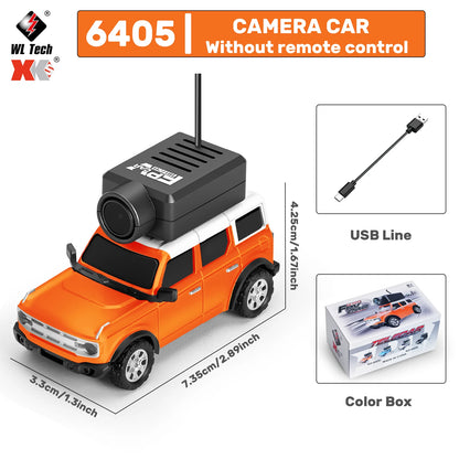 WLToys Mini RC Car with 720P FPV Camera WiFi App Control 1:64 Scale