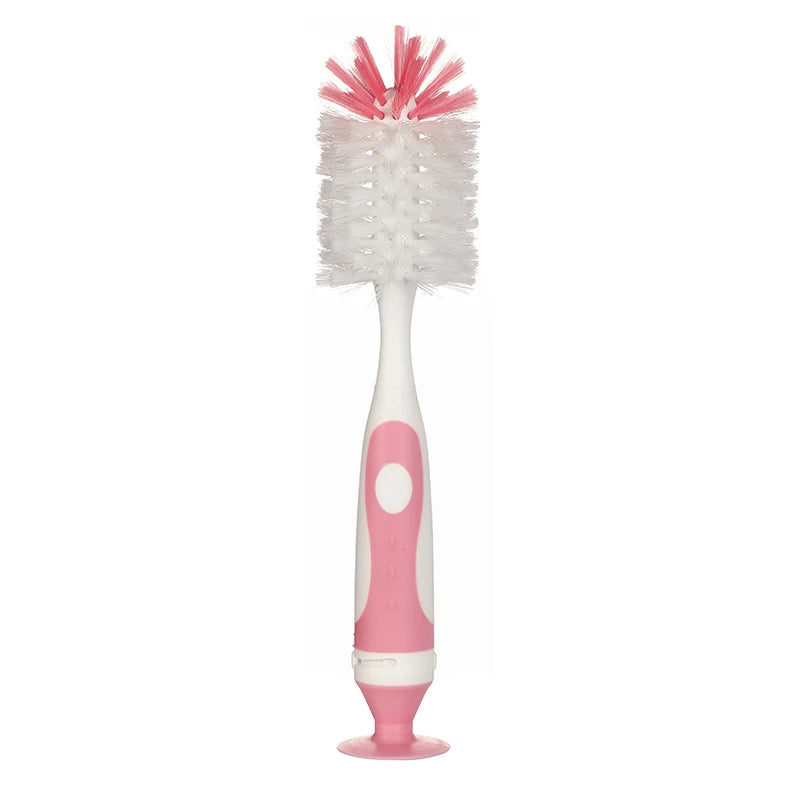 Baby Bottle Cleaning Brush Set – 2-in-1 Nylon with Suction Stand