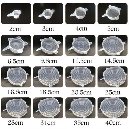 Silicone Stretch Lids – Universal Food Cover for Bowls, Pots & Pans