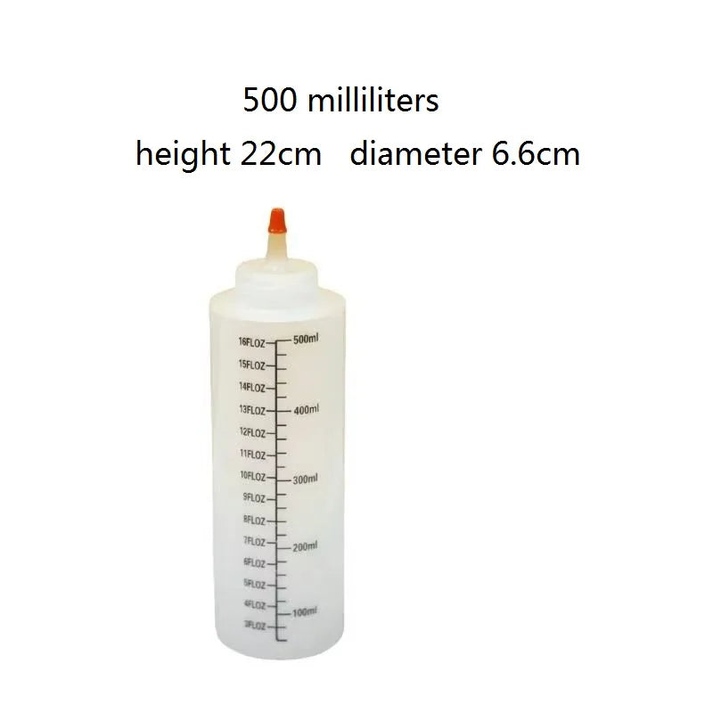 Squeeze Bottles with Measurement Markings – Sauce & Salad Dressing Dispenser