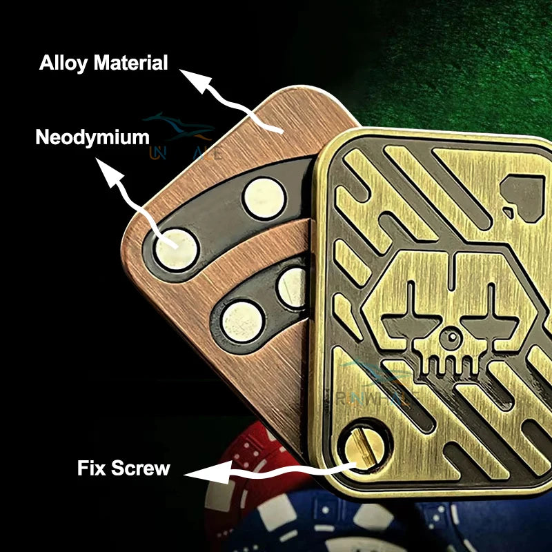 Metal Joker Poker Card Fidget Slider – EDC Stress Relief Toy