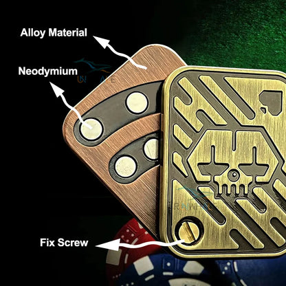 Metal Joker Poker Card Fidget Slider – EDC Stress Relief Toy