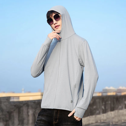 UPF 50+ Sun Protection Hoodie Jacket – Unisex Lightweight Outdoor