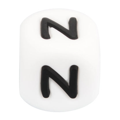 Silicone Alphabet Letter Beads 12mm – 40pcs Food Grade Teething