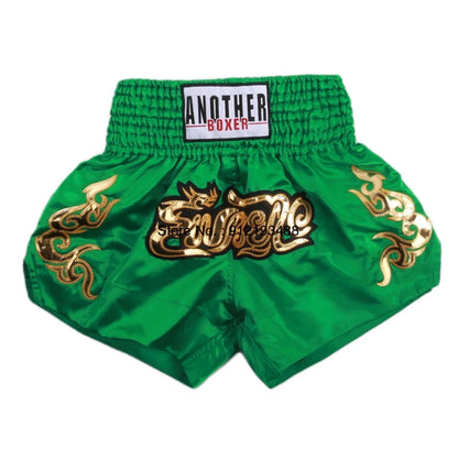 Muay Thai Shorts – Embroidered Kickboxing & Boxing Training Shorts for Men, Women & Kids