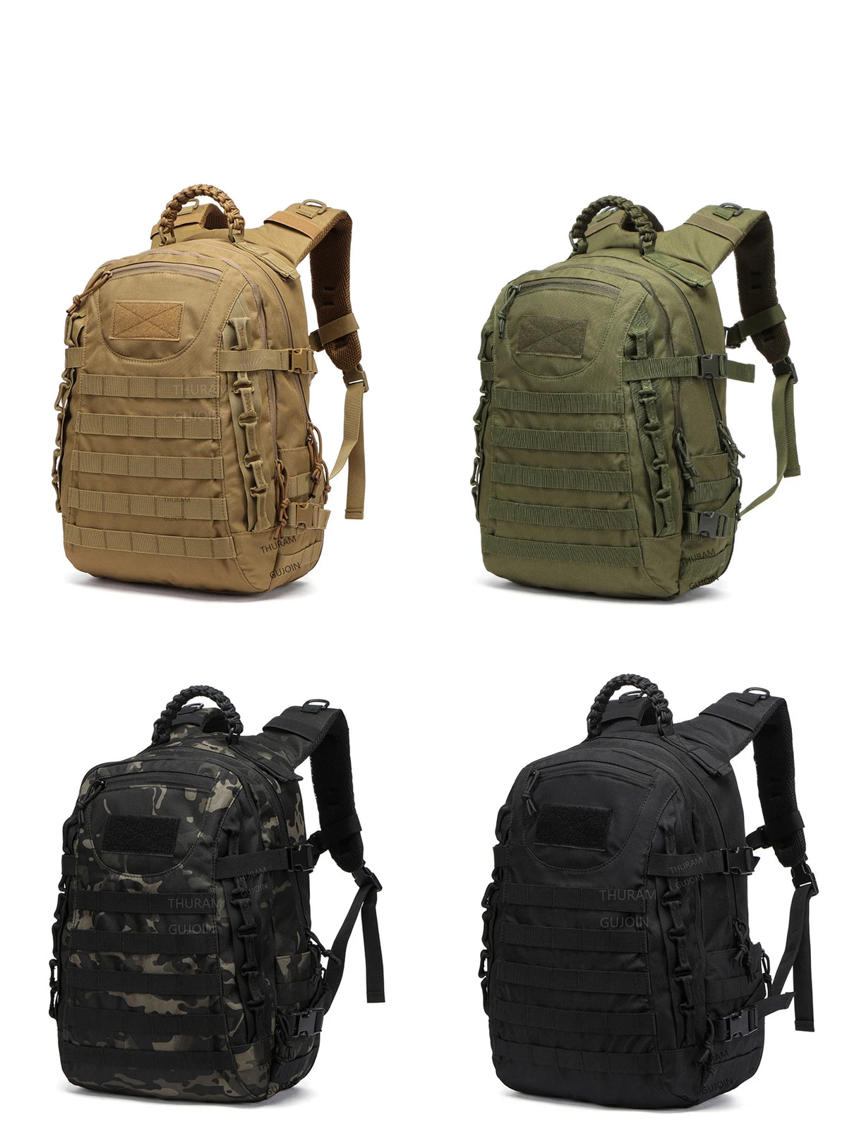 38L Tactical Backpack – Waterproof Hiking & Bug Out Bag