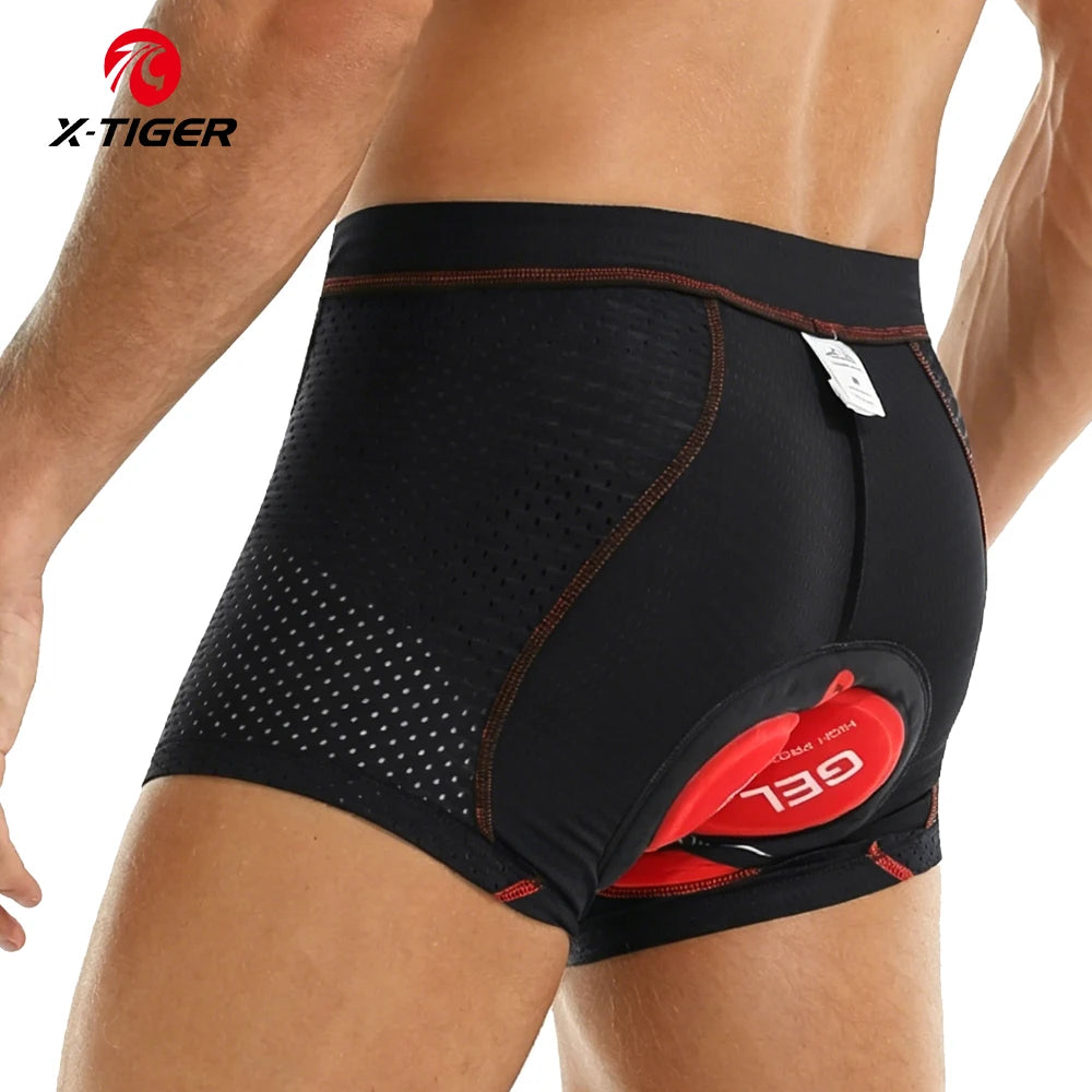 5D Gel Pad Men's Cycling Underwear Shorts – Breathable Bike Underpants