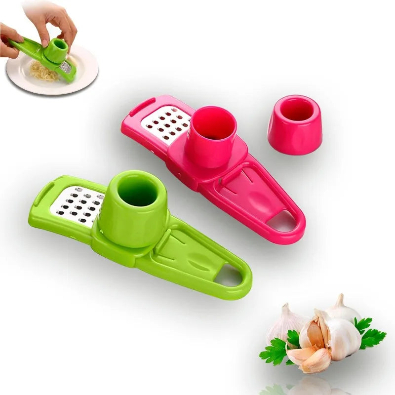 Manual Garlic Grater & Chopper – Hand-Press Mincing Tool