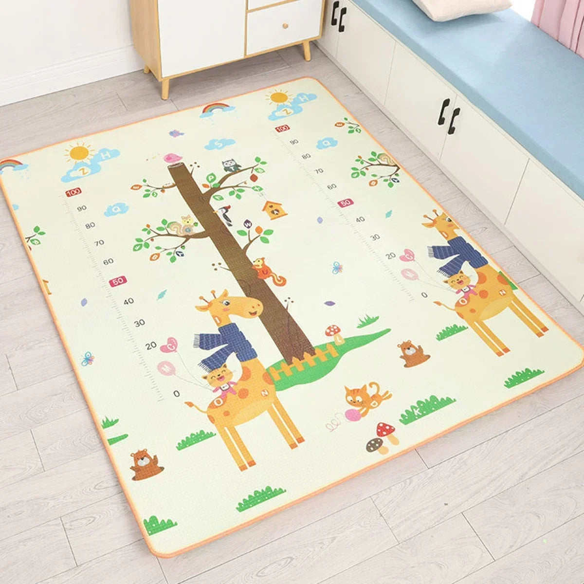 Baby Play Mat Double Sided – Non-Toxic EPE Foam Crawling Mat for Infants & Toddlers