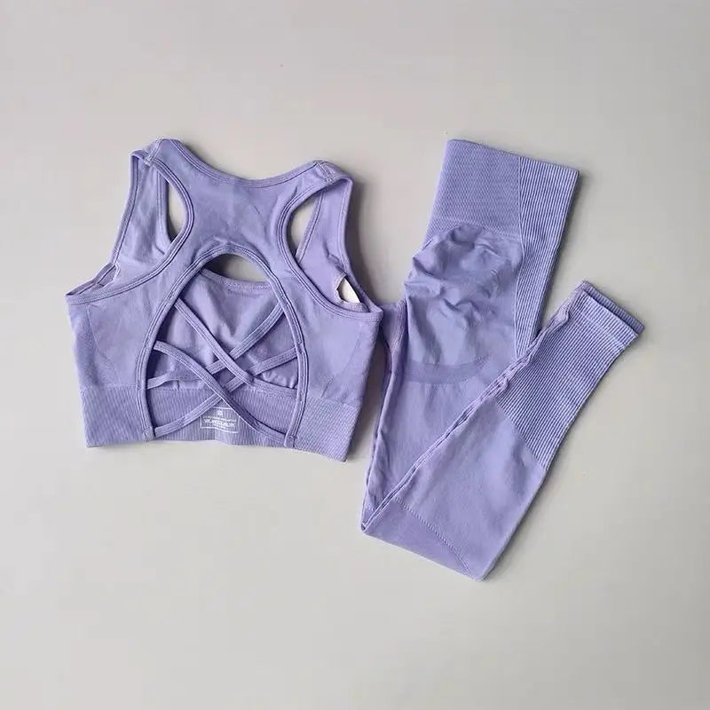 Women's 2-Piece Sports Bra & Leggings Yoga Set