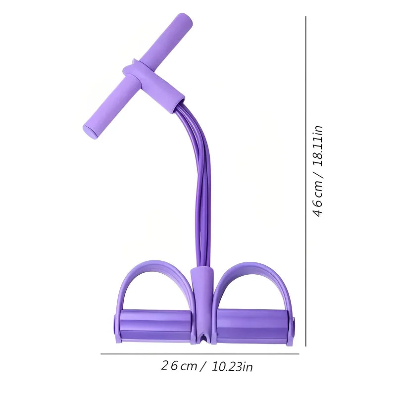 4-Tube Pedal Resistance Band – Home Fitness Puller