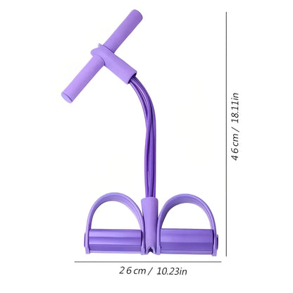 4-Tube Pedal Resistance Band – Home Fitness Puller