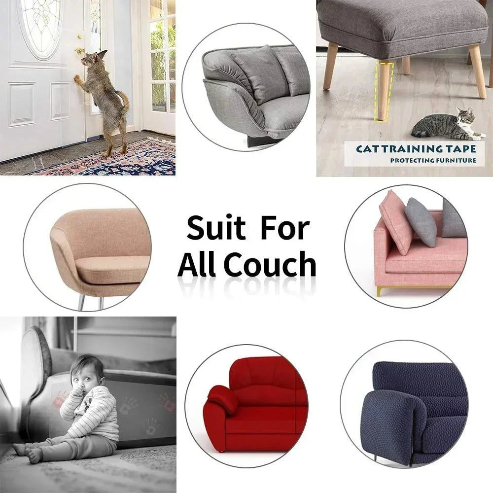 Cat Scratch Protection Pads – Self-Adhesive Couch Guard