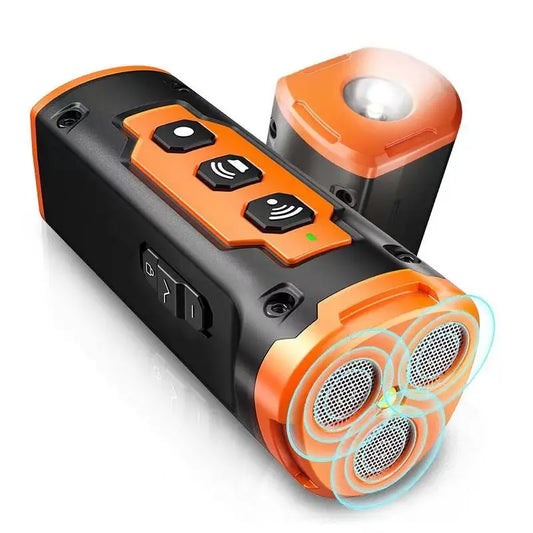 Ultrasonic Dog Repeller & Anti-Bark Training Device – Rechargeable with LED Light