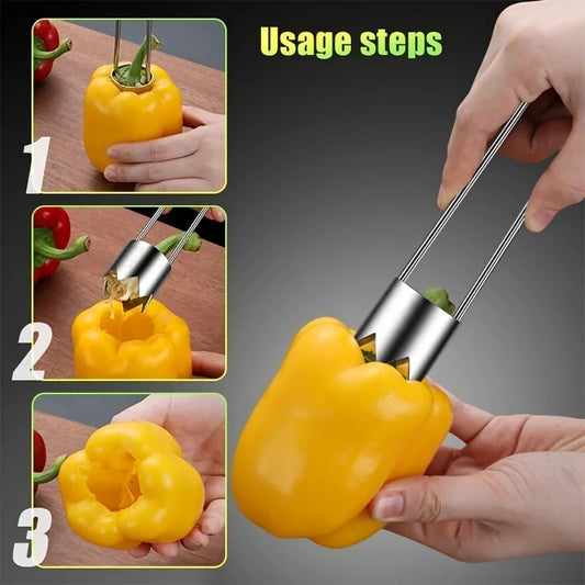 Stainless Steel Core Remover – Fruit & Vegetable Corer Tool