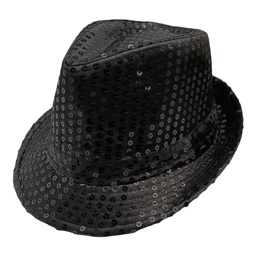 Sequin Jazz Fedora Hat – Shiny Party & Performance Cap
