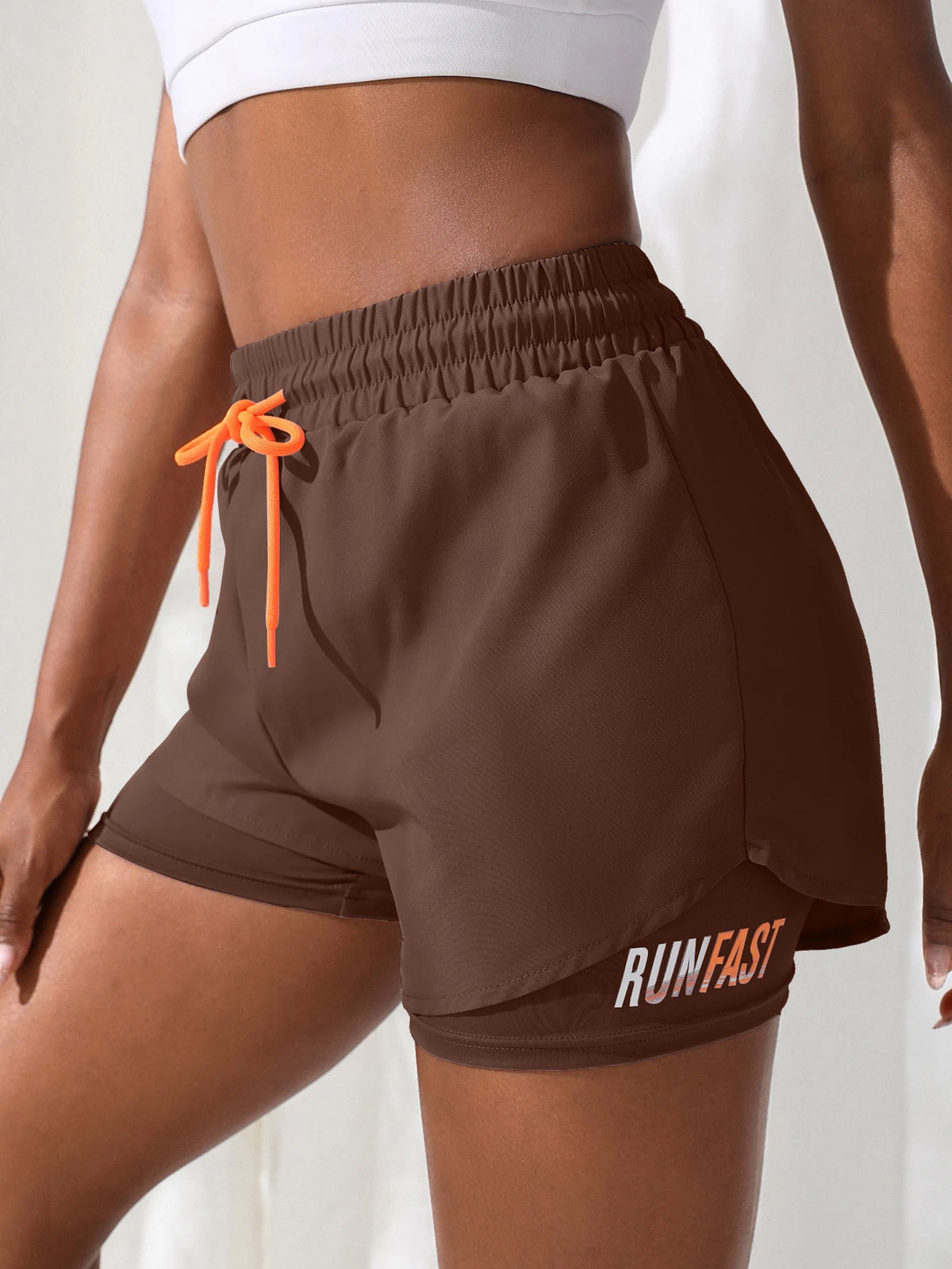 2-in-1 Running Shorts Women – High Waist with Built-In Liner