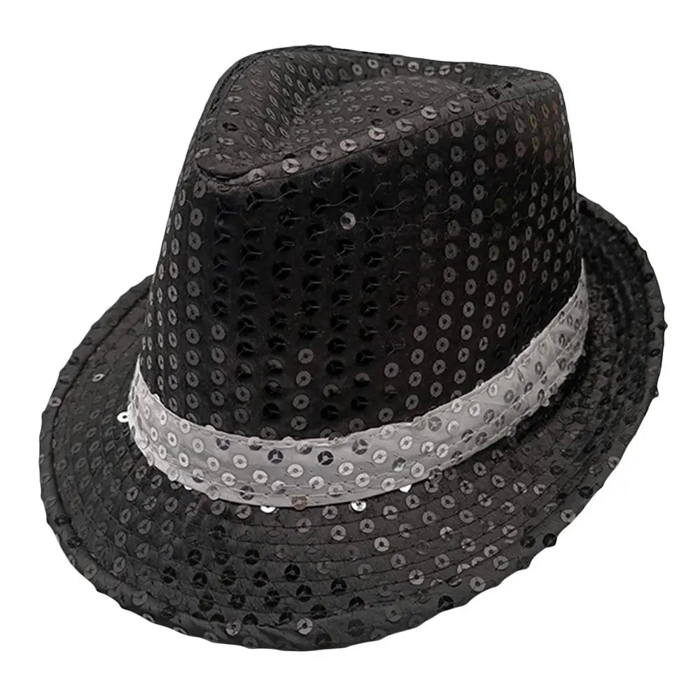 Sequin Jazz Fedora Hat – Shiny Party & Performance Cap