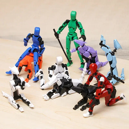 3D Printed Multi-Jointed Robot Action Figure – Full Articulation with Accessories