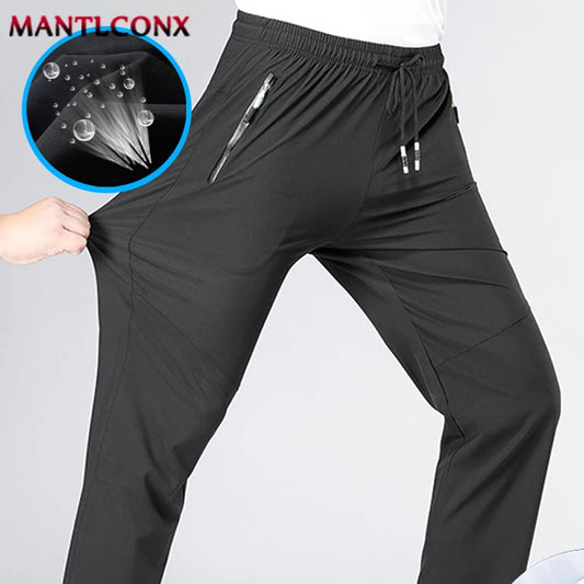 Men's Quick-Dry Jogger Pants – Breathable Elastic Waist Casual Trousers