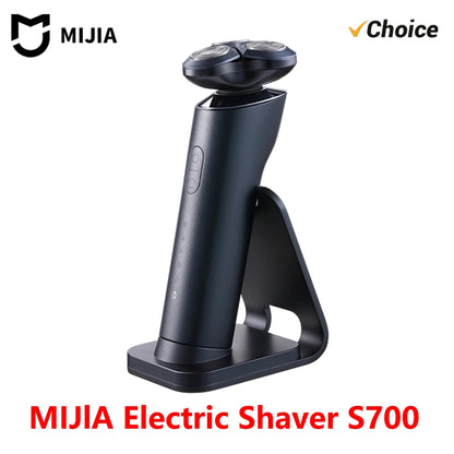 Mijia S700 Electric Shaver for Men – 3-Head Rotary Razor with Charging Stand