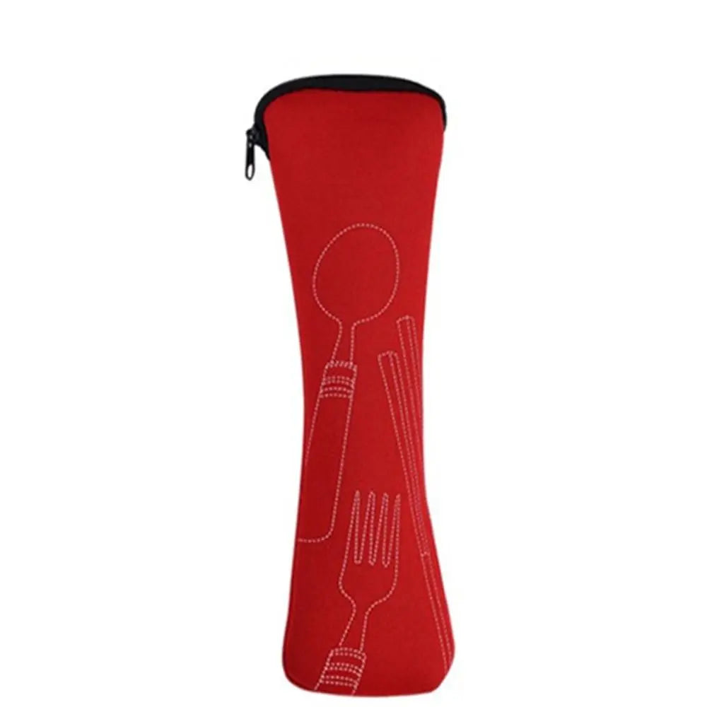 Portable Cutlery Bag – Travel Utensil Pouch for Fork, Spoon & Chopsticks