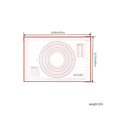 Silicone Pastry Mat – Non-Stick Baking Mat with Measurements