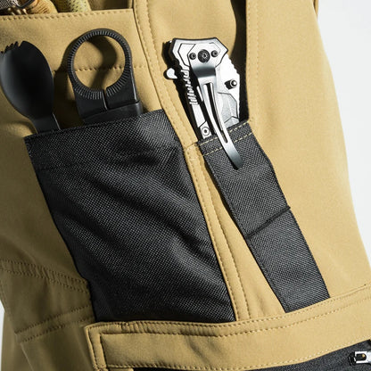 Men's Fleece Softshell Cargo Pants – Tactical Hiking Trousers