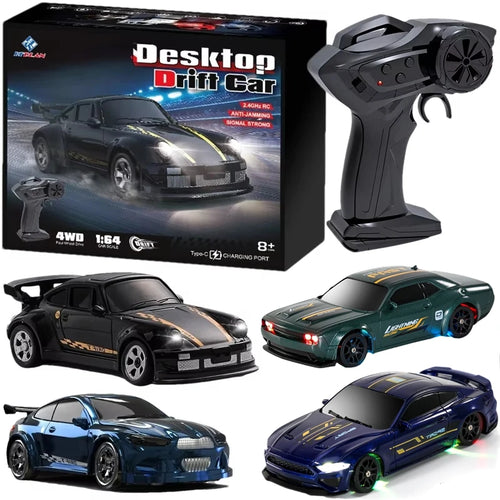4WD RC Drift Car Lightning Racing 1:43 & 1:64 Scale with LED Lights