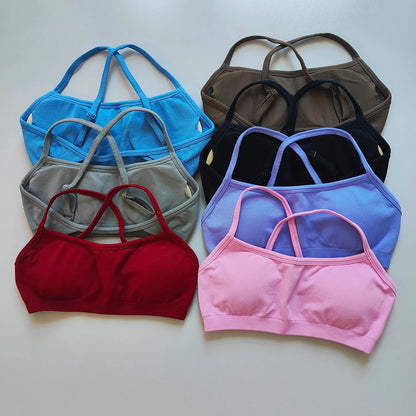Seamless Sports Bra for Women – Racerback Yoga & Gym Top