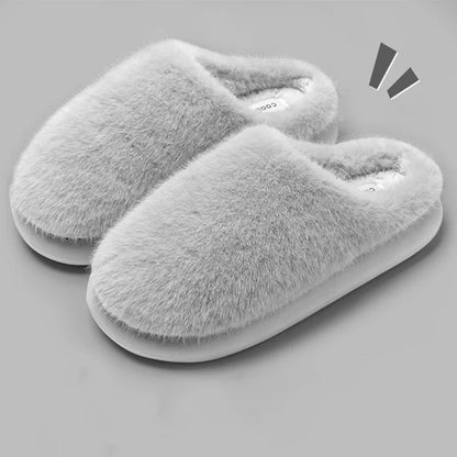 Faux Fur Women's Slippers – Plush Warm House Shoes