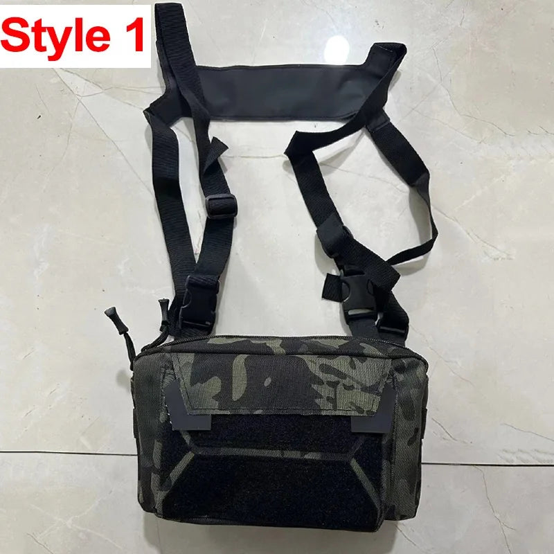 Tactical Chest Rig Bag – Outdoor Vest Pouch for Hiking & Camping