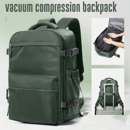 Vacuum Compression Backpack – Large Capacity Travel & Laptop Bag