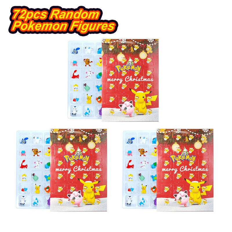 Pokemon Mini Figures Advent Calendar Gift Box – Pikachu & Friends Christmas Toy Set