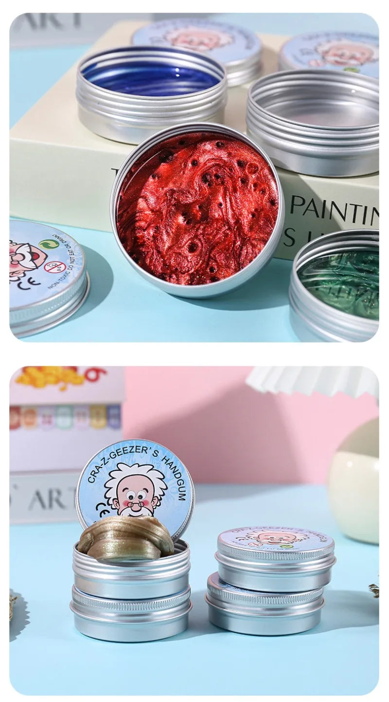 Crystal Slime Stress Relief Fidget Toy – Fluffy Putty for Kids