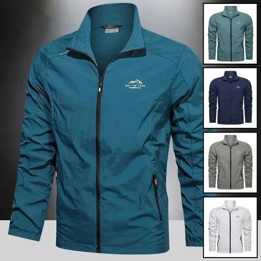 UPF 100 Men's UV Protection Windbreaker Jacket – Lightweight & Breathable