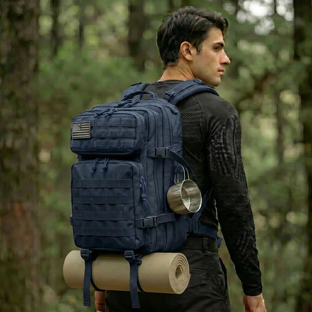 45L Tactical Backpack – MOLLE Large Capacity Camping & Travel Bag