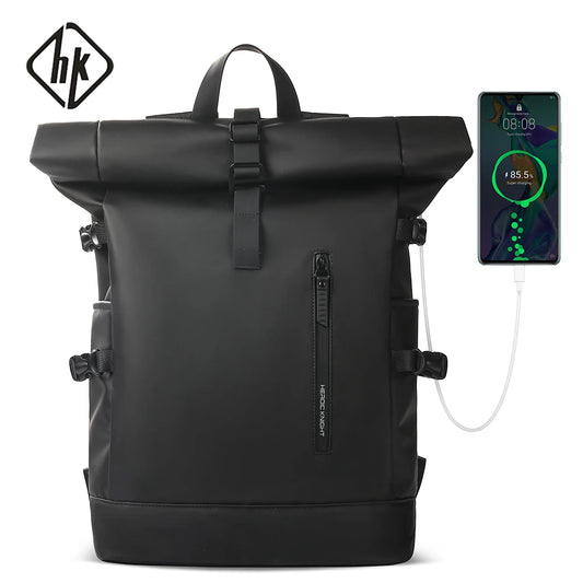 Expandable Travel Backpack – Waterproof 15.6" Laptop Hiking Bag