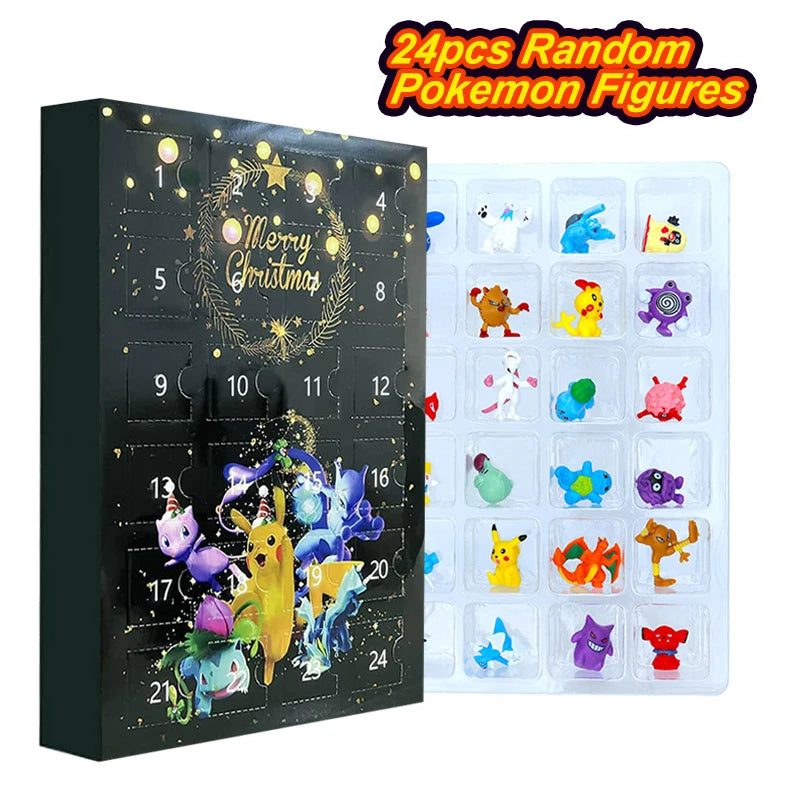 Pokemon Mini Figures Advent Calendar Gift Box – Pikachu & Friends Christmas Toy Set