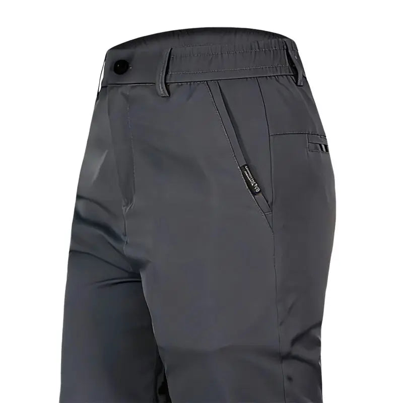 Men's Ice Silk Straight Leg Casual Pants – Lightweight Summer Trousers