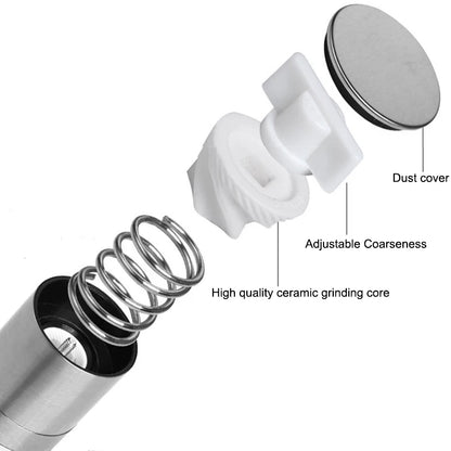 2-in-1 Salt & Pepper Grinder – Manual Stainless Steel Spice Mill
